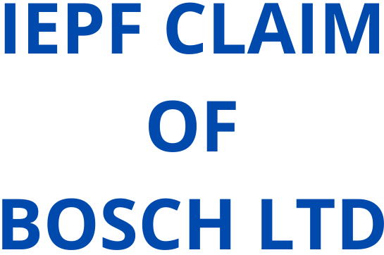 IEPF claim of  BOSCH LTD shares / unclaimed dividend of BOSCH LTD shares?