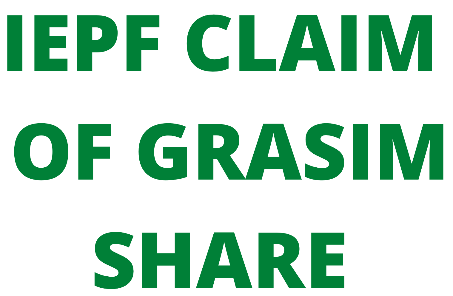 IEPF Claim of Grasim Industries share