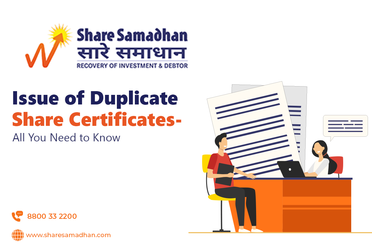 issue of duplicate share certificate
